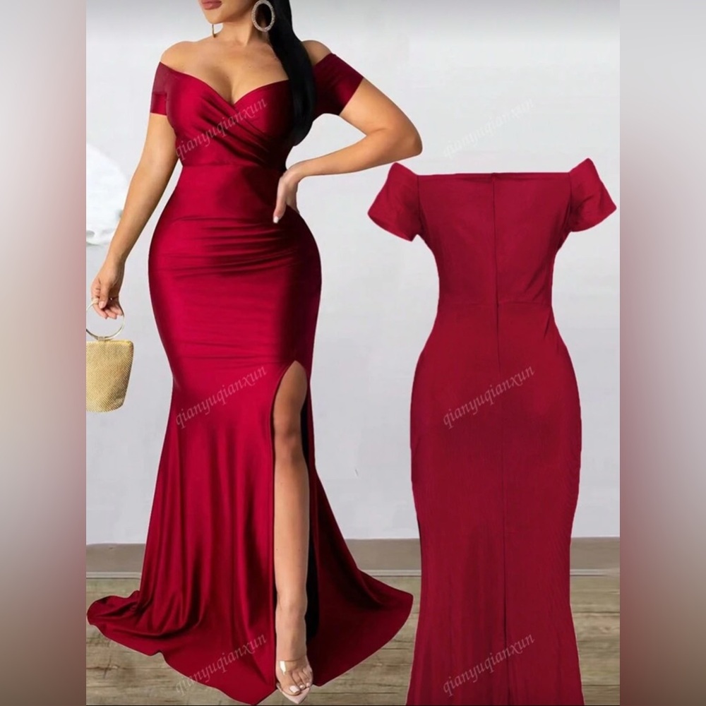 Dark Red / Maroon Dress